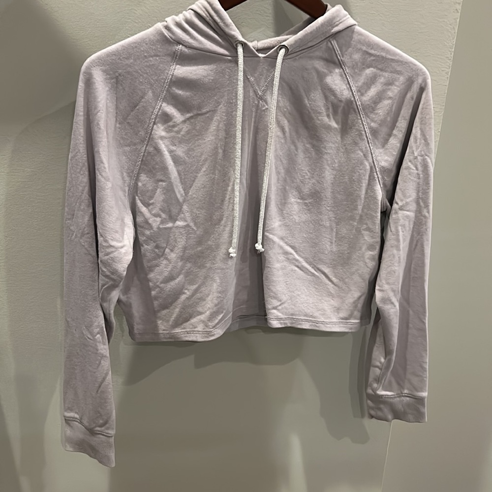 Lavender cropped hoodie